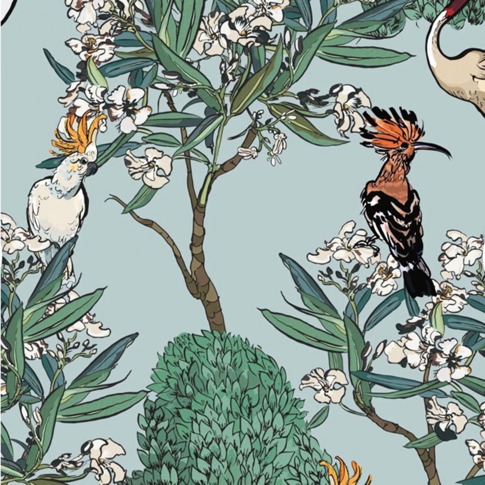 Wall Blush Wallpaper “Mangrove Design” 4 panels 19” x 10’